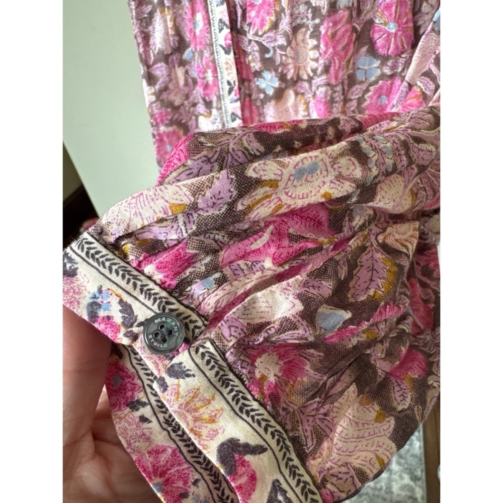 Isabel Marant Étoile Salika Floral Print Blouse Size 38 Medium - Picture 7 of 11